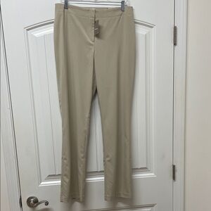 Chico's Light Tan (Khaki) Ultimate Fit Slim Trousers Size 1 (M/8) NWT